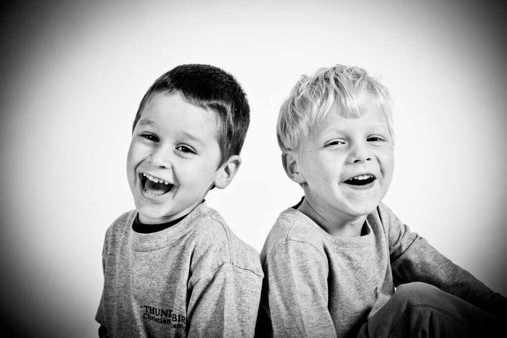 happy, kids, boys
